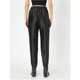 Koton Women's Black Pocket Detailed Trousers Cene