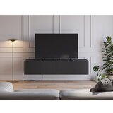 Marckeric Črna TV omarica 180x38x35 cm Daroca – | Shoptok.si