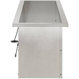  Vrtna posuda za sadnju s LED svjetlom Srebrna 30 x 100 x 30 cm | shoptok.hr