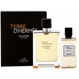 Hermes Terre d´Hermès Eau Intense Vétiver darilni set parfumska voda 100 ml + gel za prhanje 80 ml za moške