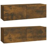  Zidni TV ormarići 2 kom hrast 100x30x30 cm konstruirano drvo | Eponuda.ba