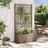  Vrtni saksija s rešetkom Smeđa 80 x 36 x 140 cm PP - Smeđa 80 x 36 x 140 cm | shoptok.hr
