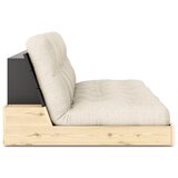 Karup Design Siva/bež lanena raztegljiva sedežna garnitura 196 cm Base – | Shoptok.si