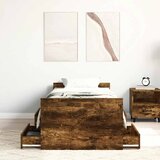  Okvir kreveta s uzglavljem i podnožjem boja hrasta 75 x 190 cm | shoptok.hr
