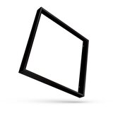  crni metalni okvir za ugradnju led panela 600x600 mm | Eponuda.com