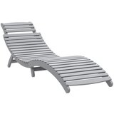 Maison Chic Ležalnik - Sončna ležalnik siva 184x55x64 cm trden akacijev les, (22043288) | Shoptok.si
