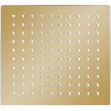  Glava za tuš od nehrđajućeg čelika 20 x 20 cm četvrtasta zlatna | shoptok.hr