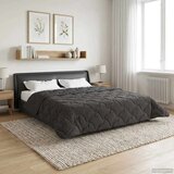  Zimska pokrivača Antracit 220 x 260 cm Mikrofibra i teddy flis | shoptok.hr