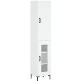 Maison Chic Visoka omara - Komoda - Predalnik bela 34,5x34x180 cm inženirski les, (21720955) | Shoptok.si