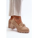 Boto Women's Shoes on Chunky Heel with Decoration Beige Ranunca | ePonuda.com