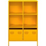  Visoka komoda boja senfa 68x39x103 5 cm od čelika | shoptok.hr
