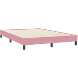 Box Spring krevet s madracem ružičasti 140x220 cm baršun | shoptok.hr