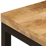  Stolić za kavu 100 x 50 x 35 cm od masivnog drva manga i čelika | Eponuda.com