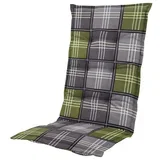 Blazina za stol z visokim naslonom Patchy olive (123 x 50 x 7 cm, Siva in zelena)