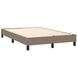  Box spring postelja z vzmetnico LED taupe 120x200 cm blago, (20725258) | Shoptok.si