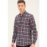 Dewberry G742 MEN'S SHIRT-LACİVERT- BURGUNDY | Shoptok.si