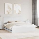  Konstrukcija postelje Bela 180 x 200 cm Inženirsko leseno, (5000121236) | Shoptok.si
