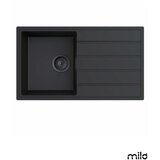 Milo Granitna sudopera Metro 76x44cm Lava stone ø90 | Eponuda.com
