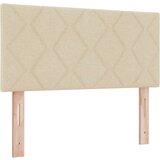 Box Postelja z vzmetnico z vzmetnico krema 90 x 200 cm blago, (5000127394) Slike