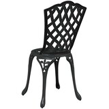  Vrtna stolica 2 pcs Crna 39 x 40 x 87cm Aluminij | shoptok.hr