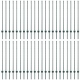  Stup za ogradu 44 pcs Zelena 160 cm Čelik | shoptok.hr