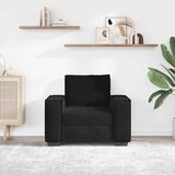 SOFA fotelja crna 100x78x84 cm baršun - Crna 1 100 cm | shoptok.hr