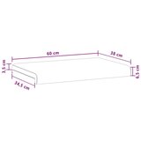  Jastučić za klupu Umjetna koža Crna Dubina 35 cm - Crna 60 x 38 x 6 5 cm | shoptok.hr
