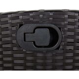  9-dijelni vrtni blagovaonski set s jastucima crni od poliratana | shoptok.hr