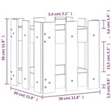  Sadilica s izgledom 30x30x30 cm impregnirana borovina | shoptok.hr