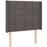  Krevet box spring s madracem LED tamnosivi 80 x 200 cm baršun | shoptok.hr
