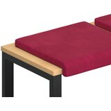  Jastučić za klupu 2 kom. Baršun Vinska crvena Dubina 35 cm | shoptok.hr