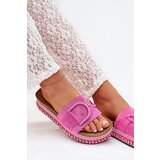 Boto Women's Platform Slippers With Decoration Fuchsia Daphira | shoptok.hr