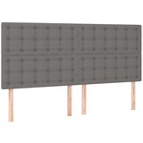  Box spring postelja z vzmetnico temno siva 180x200 cm blago, (21118427) | Shoptok.si