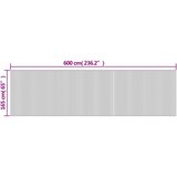 Sobna pregrada tamnosmeđa širina 600 cm visina 165 cm od bambusa | shoptok.hr