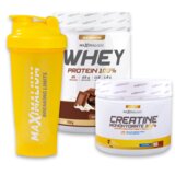 Maximalium Paket "Vojvoda od mišića", Whey Protein Čokolada 750g + Kreatin Monohidrat 500g + Šejker Cene