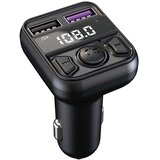  FM transmiter C44 USB, QC 3 Bluetooth 5.0, handsfree crni Cene