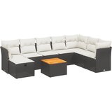  The Living Store Vrtna sedežna garnitura 9-delna z blazinami črn poli ratan - Vrtna Sedežna Garniture, (21449555) | Shoptok.si