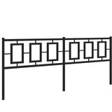  Metalno zamjensko uzglavlje crno 193 cm | shoptok.hr