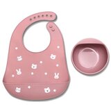 Lorelli silikonski set za hranjenje (2Kom) natural - deep pink | ePonuda.com