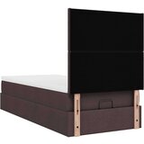  Otomanski okvir kreveta s madraca tamnosmeđi 90x200cm tkanine | shoptok.hr