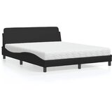  Krevet s madracem Dover crni 160 x 200 cm od umjetne kože | shoptok.hr