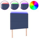  Posteljno vzglavje modro 80x5x118/128 cm blago, (20936392) | Shoptok.si