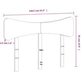  Uzglavlje bijelo 135 cm od masivne borovine | shoptok.hr