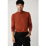 Avva Tile Unisex Knitwear Sweater Half Turtleneck Non-Pilling Regular Fit cene