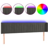  LED uzglavlje tamnosivo 203x16x78/88 cm baršunasto | shoptok.hr
