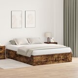 vidaXL Postelja z dodatnim prostorom za shranjevanje Oreh 140x190 cm, (22052379) | Shoptok.si