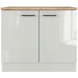Flex-Well spodnja omarica za korito levi, svetlo siva, š. 100 cm | Shoptok.si