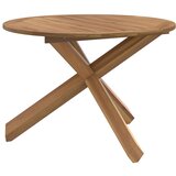 vidaXL Vrtna miza Ø109x74 cm masivni les tikovina | Shoptok.si