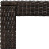  5-dijelni vrtni barski set od poliratana s jastucima smeđi Smeđa 100 x 60.5 x 110.5 cm | shoptok.hr