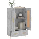  Visoka komoda boja betona 69,5 x 31 x 115 cm konstruirano drvo | shoptok.hr